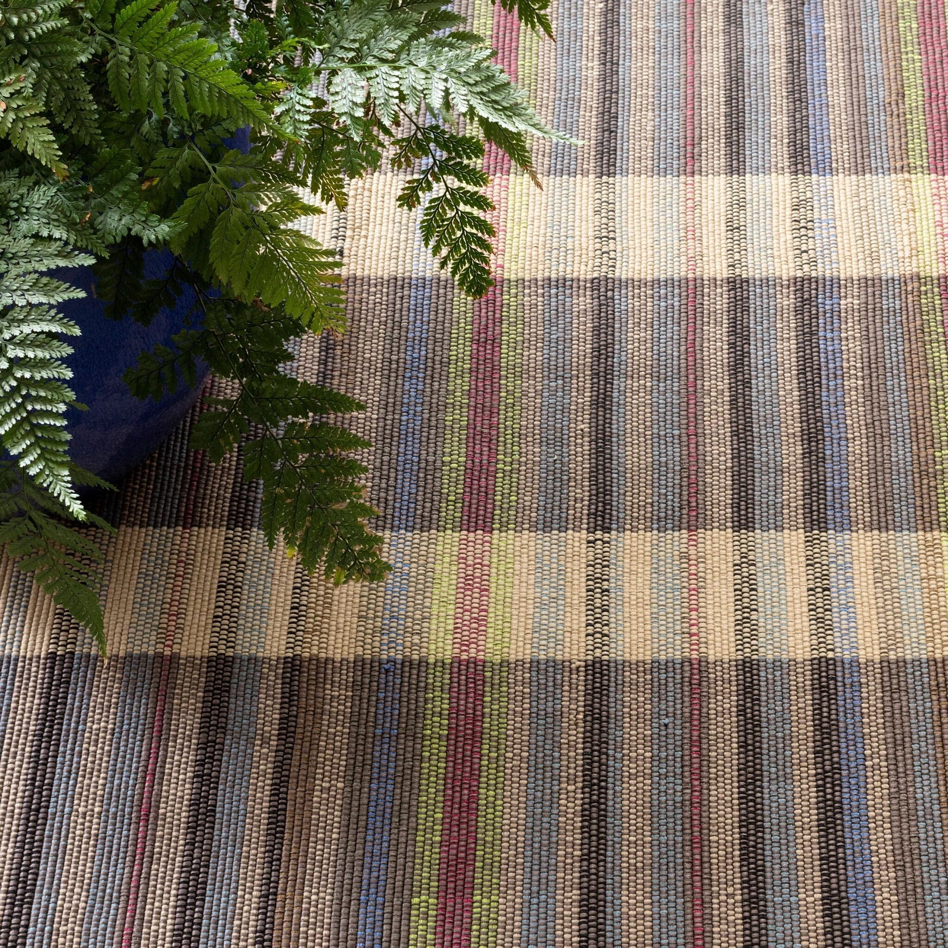 Swedish Rag Handwoven Indoor/Outdoor Rug - Blue Rugs 