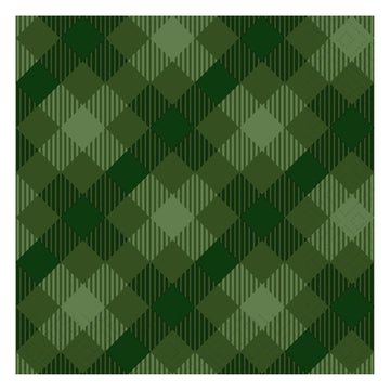 Tartan Green- Luncheon Napkin Kitchen 