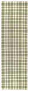 Tattersall Sage Handwoven Cotton Rug Rugs 