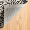 Temple Charcoal Hand Micro Hooked Wool Rug Rugs 