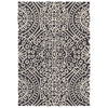 Temple Charcoal Hand Micro Hooked Wool Rug Rugs 