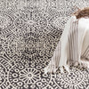 Temple Charcoal Hand Micro Hooked Wool Rug Rugs 