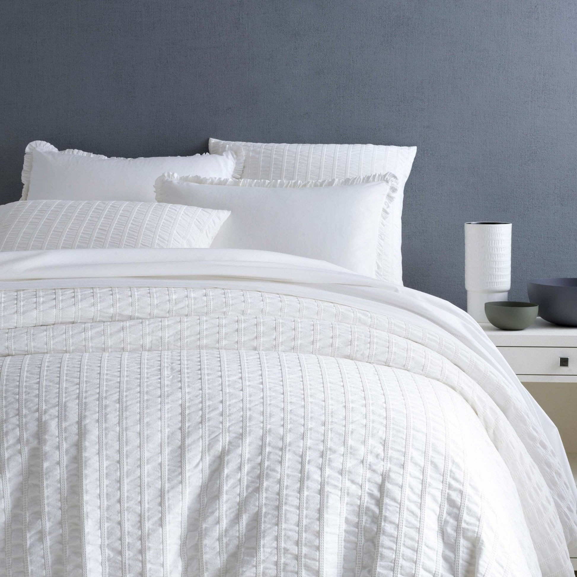 Tidal White Duvet Cover Duvet Cover 