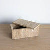 Travertine Lidded Box Objects & Accents 