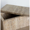 Travertine Lidded Box Objects & Accents 