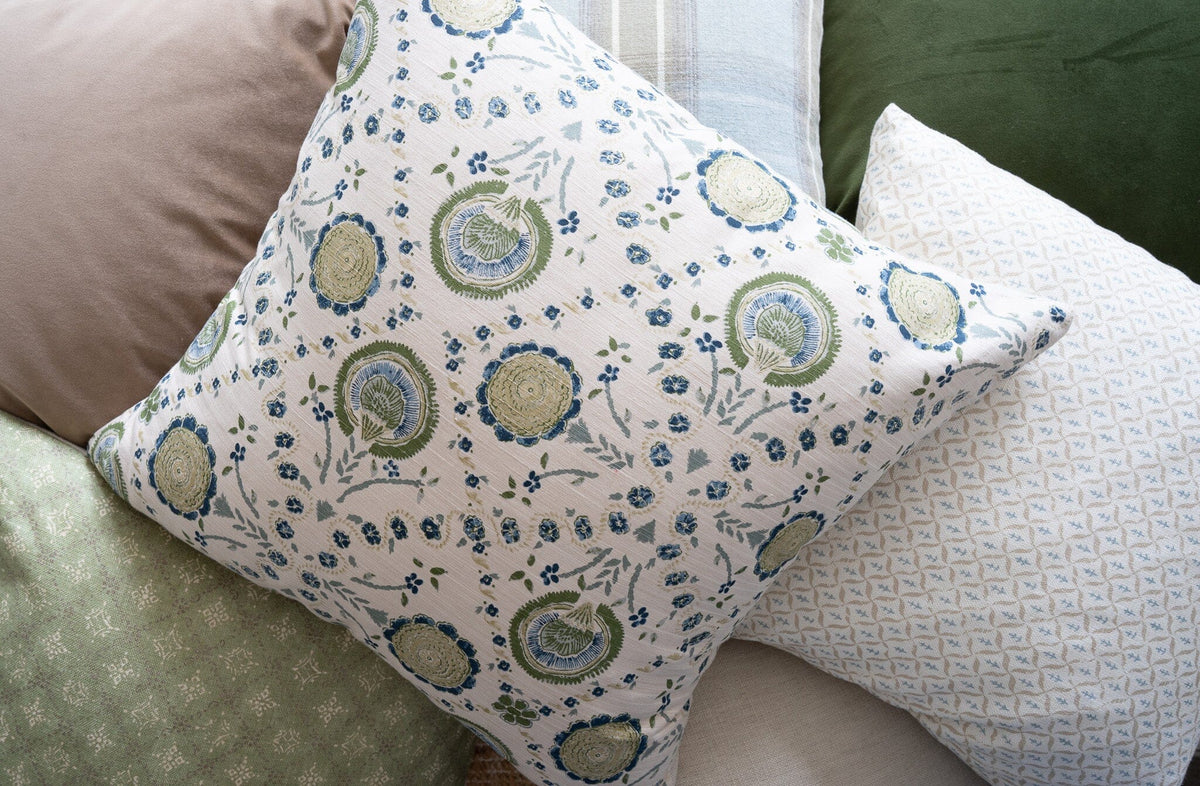 Trellis Pillow - Old Blue 20" Pillows 