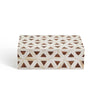 Triangle Patterned Bone Box Objects & Accents 