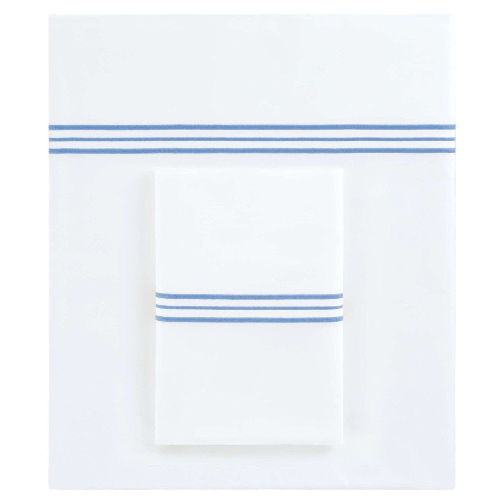Trio French Blue Pillowcases (Pair) Pillowcases 