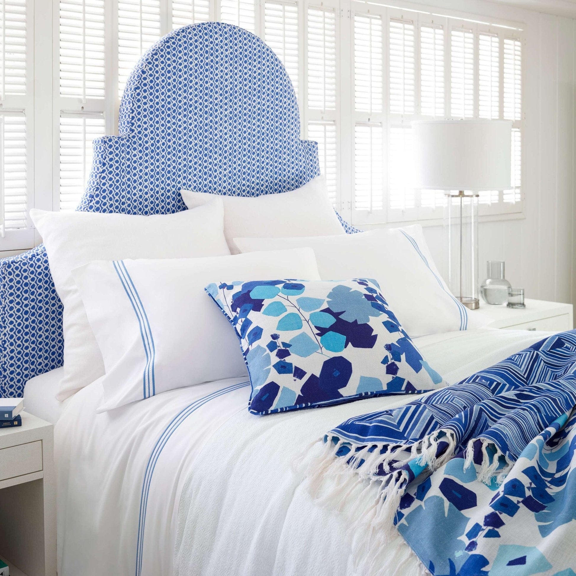 Trio French Blue Pillowcases (Pair) Pillowcases 