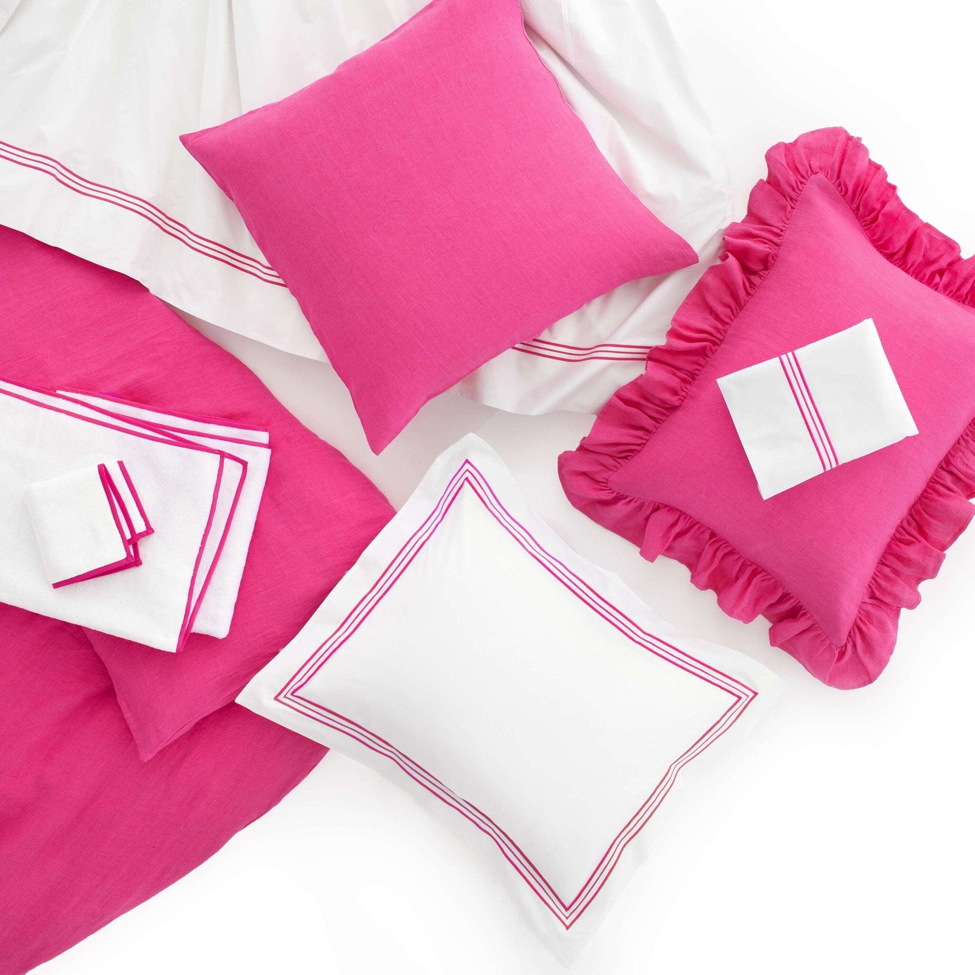 Trio Fuchsia Flat Sheet Flat Sheet 