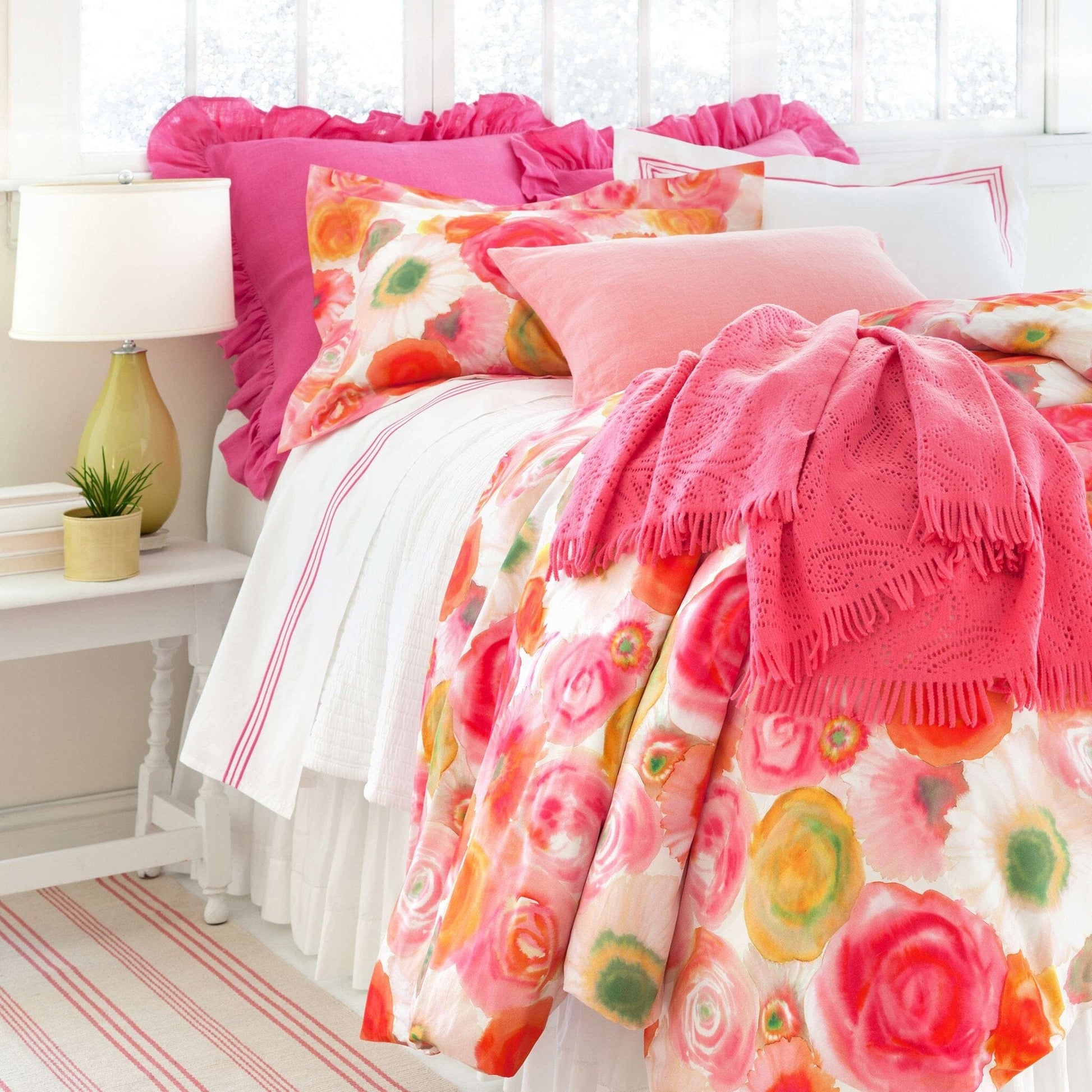Trio Fuchsia Flat Sheet Flat Sheet 