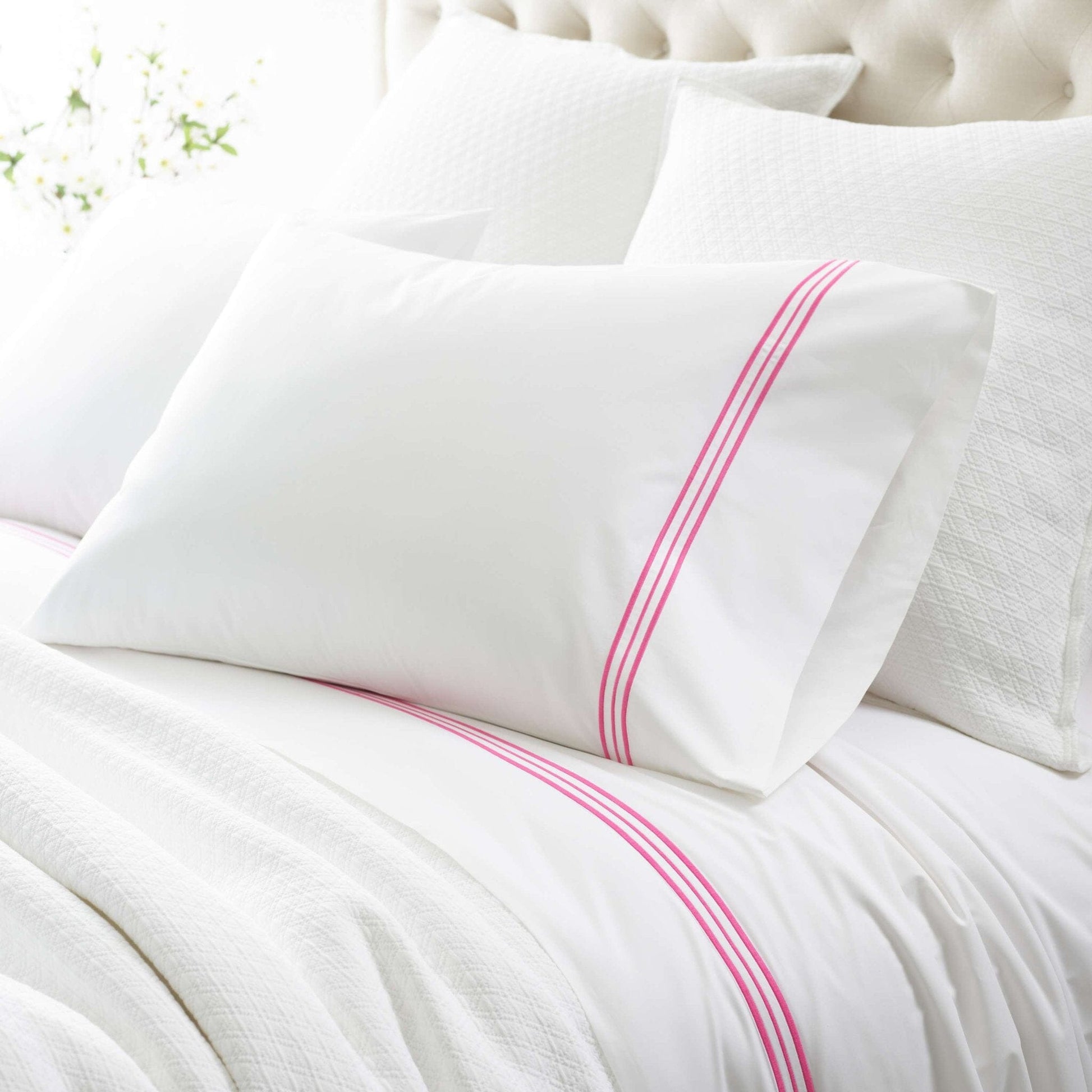 Trio Fuchsia Pillowcases (Pair) Pillowcases 