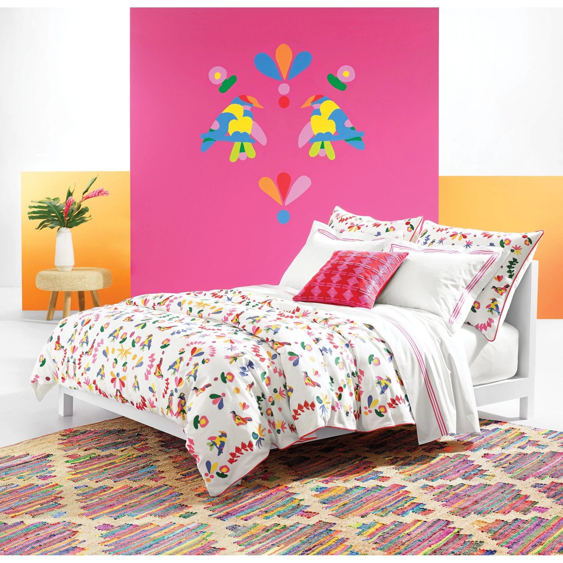 Trio Fuchsia Sham Duvet Sham 