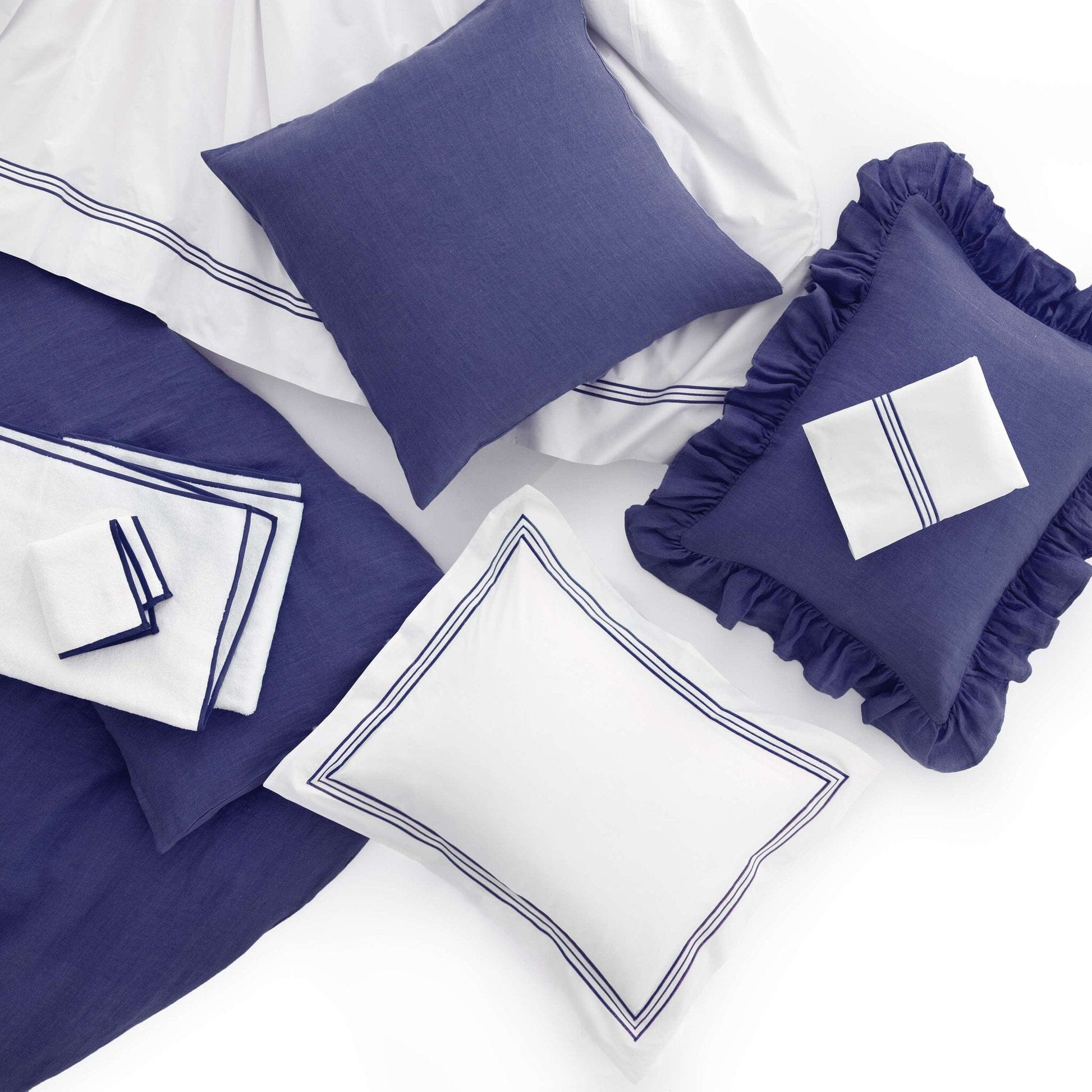 Trio Indigo Flat Sheet Flat Sheet 