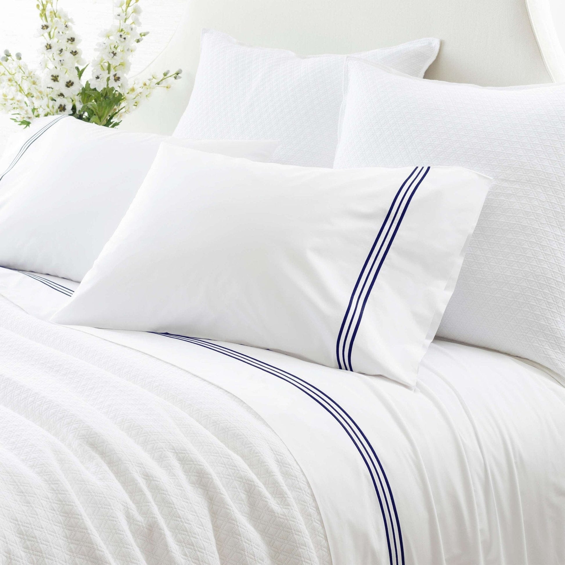 Trio Indigo Pillowcases (Pair) Pillowcases 