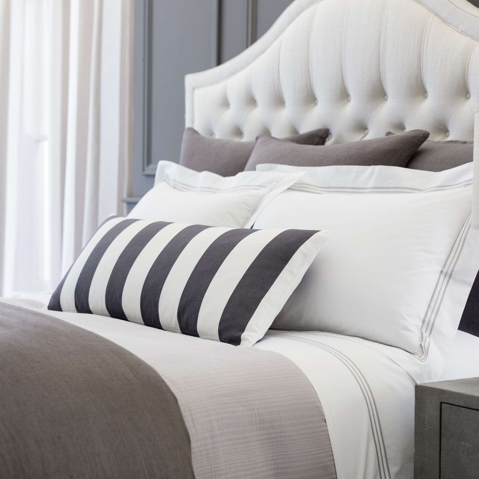 Trio Pearl Grey Flat Sheet Flat Sheet 