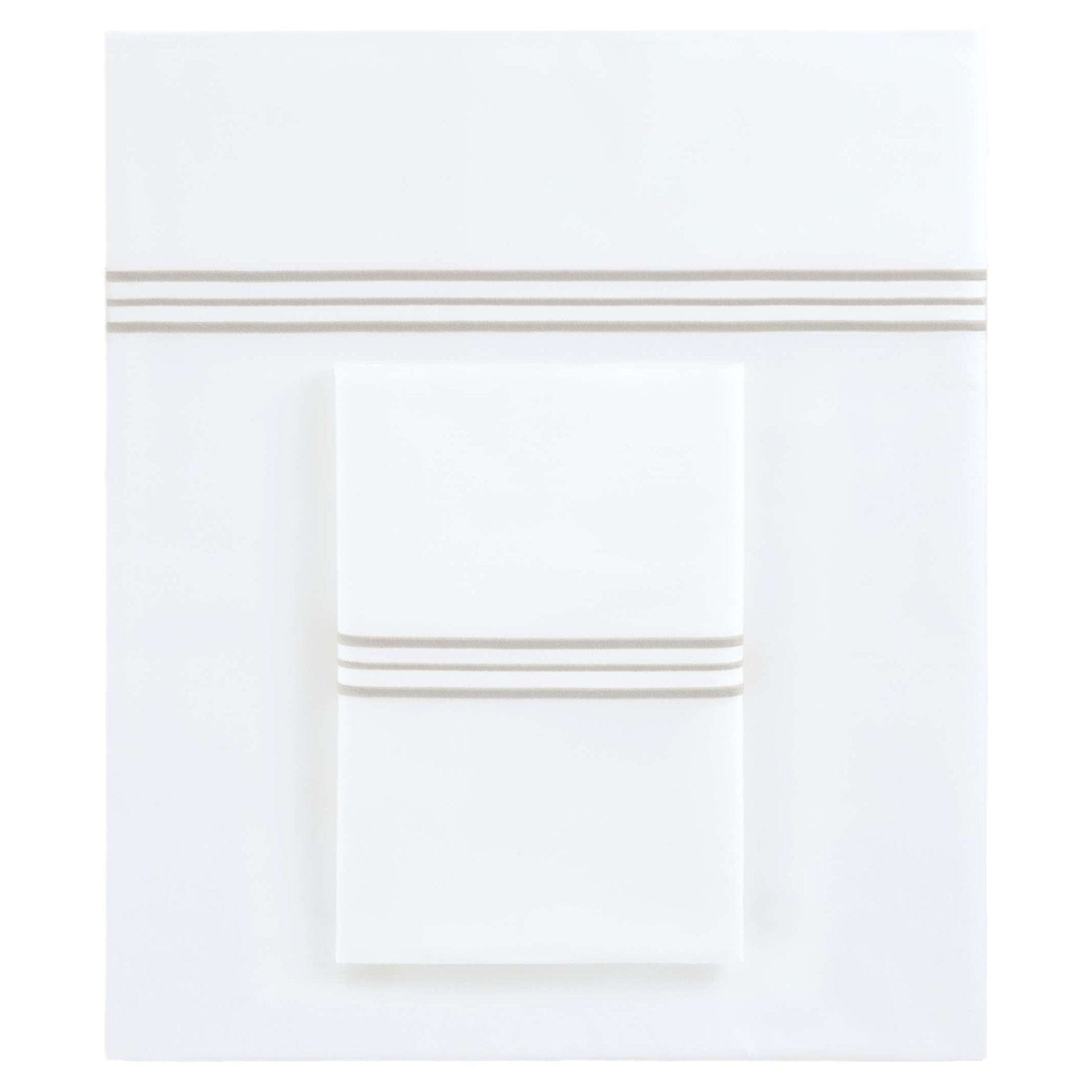 Trio Pearl Grey Pillowcases (Pair) Pillowcases 