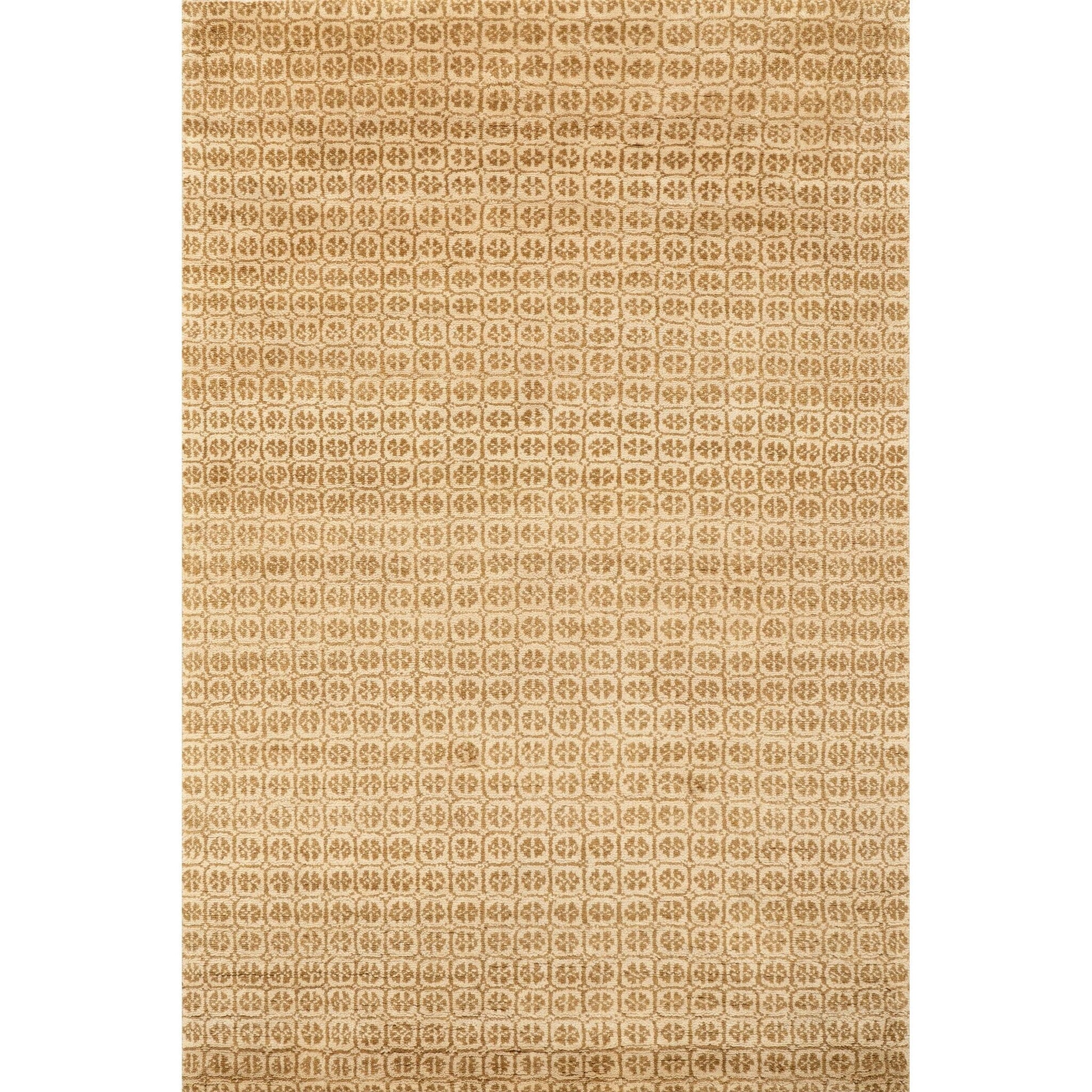 Tullie Ochre Hand Knotted Wool Rug Rugs 