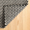 Two-Tone Rope Black/Ivory Handwoven Indoor/Outdoor Rug Rugs 