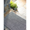 Two-Tone Rope Black/Ivory Handwoven Indoor/Outdoor Rug Rugs 