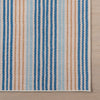 Tyne Coastal Striped Machine Washable Rug - Blue Rugs 