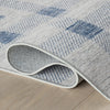Valen Modern Plaid Machine Washable Rug - Blue Rugs 