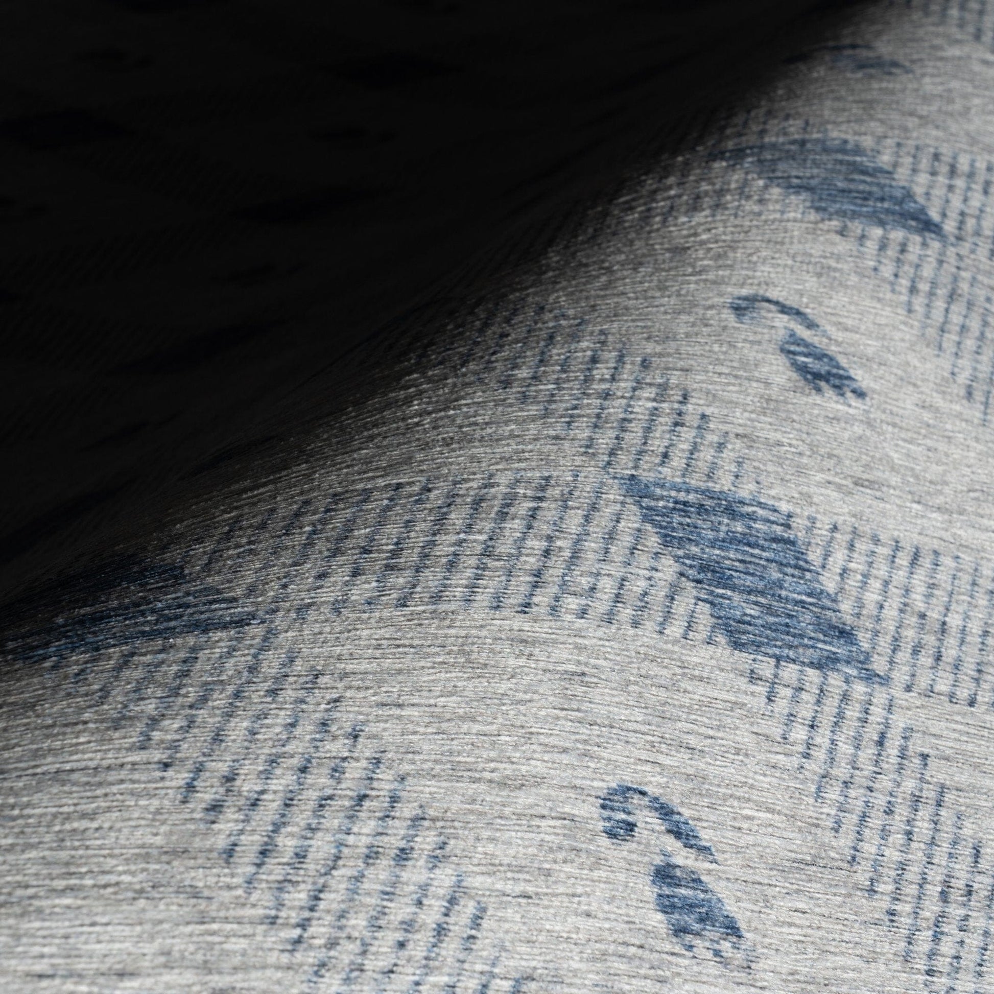 Valen Modern Plaid Machine Washable Rug - Blue Rugs 