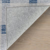 Valen Modern Plaid Machine Washable Rug - Blue Rugs 