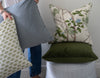 Velvet Pillow - Pine 22" Pillows 