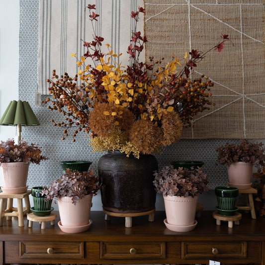Vintage Found Brown Pot Objects & Accents 