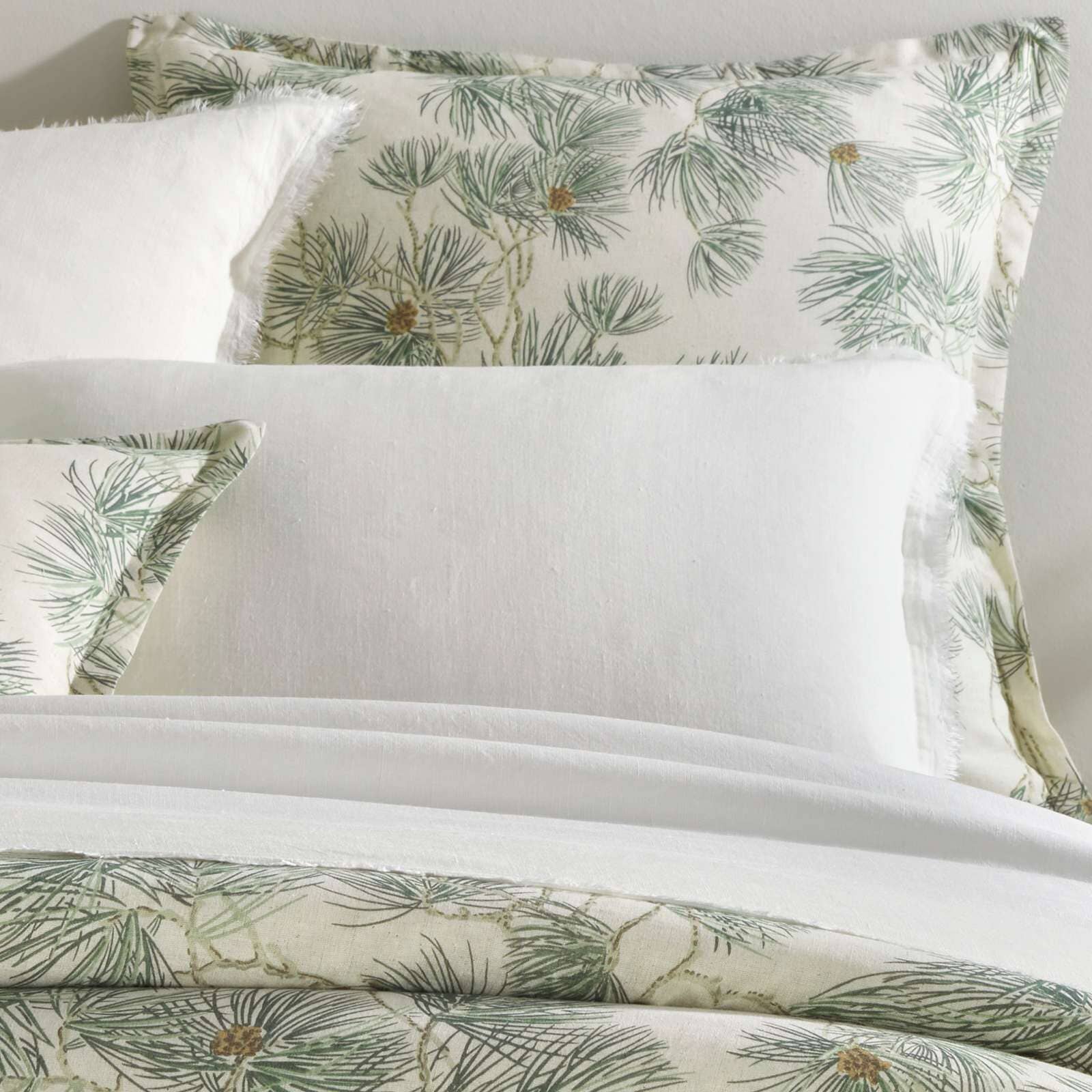 Vintage Pine Boughs Natural Sham Duvet Sham 