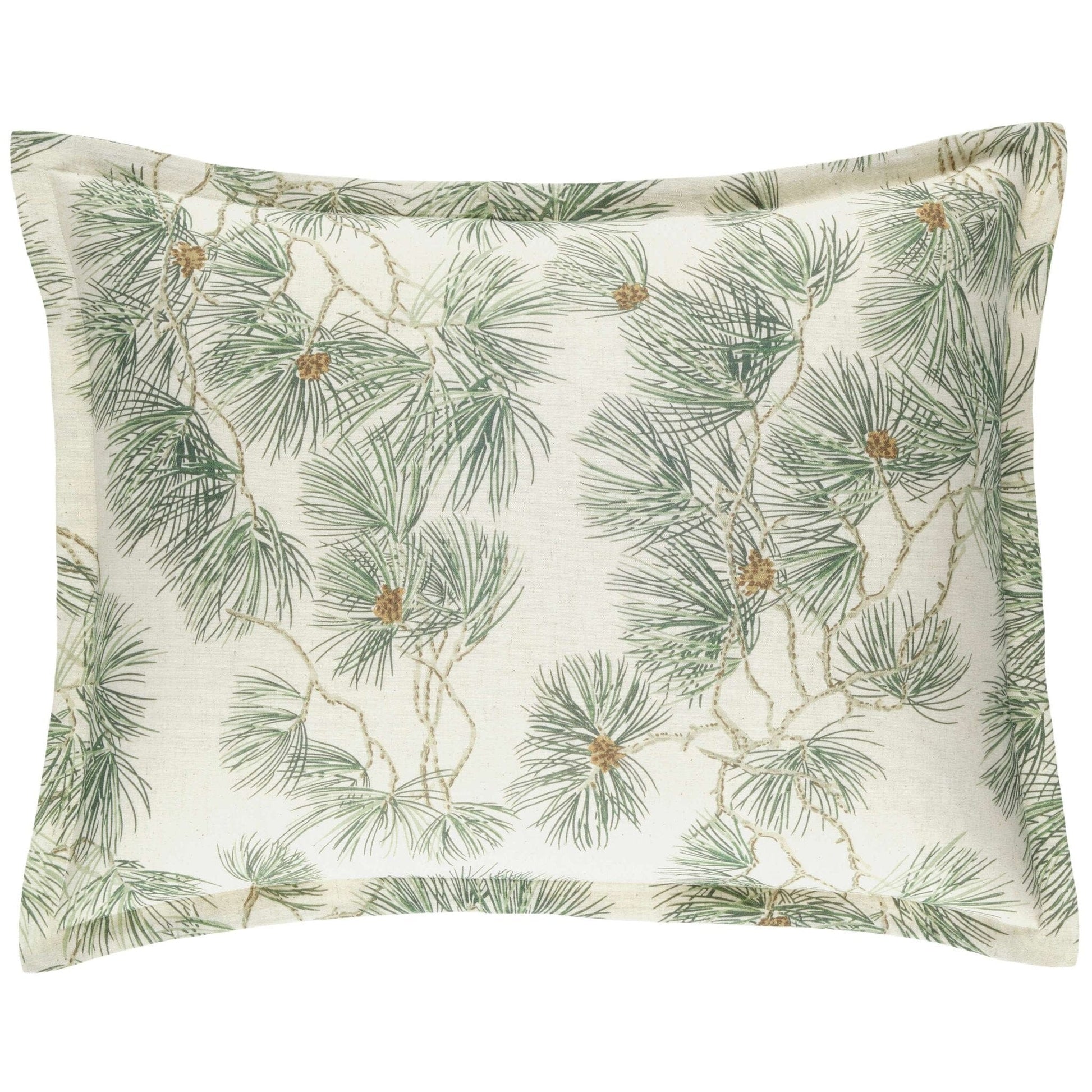 Vintage Pine Boughs Natural Sham Duvet Sham 