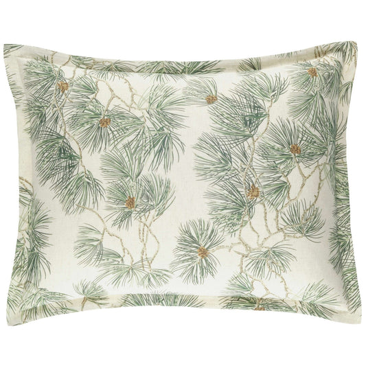 Vintage Pine Boughs Natural Sham Duvet Sham 