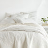 Viola Velvet Dove White Quilted Sham Quilted Sham 