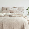 Viola Velvet Grey Quilted Sham Quilted Sham 