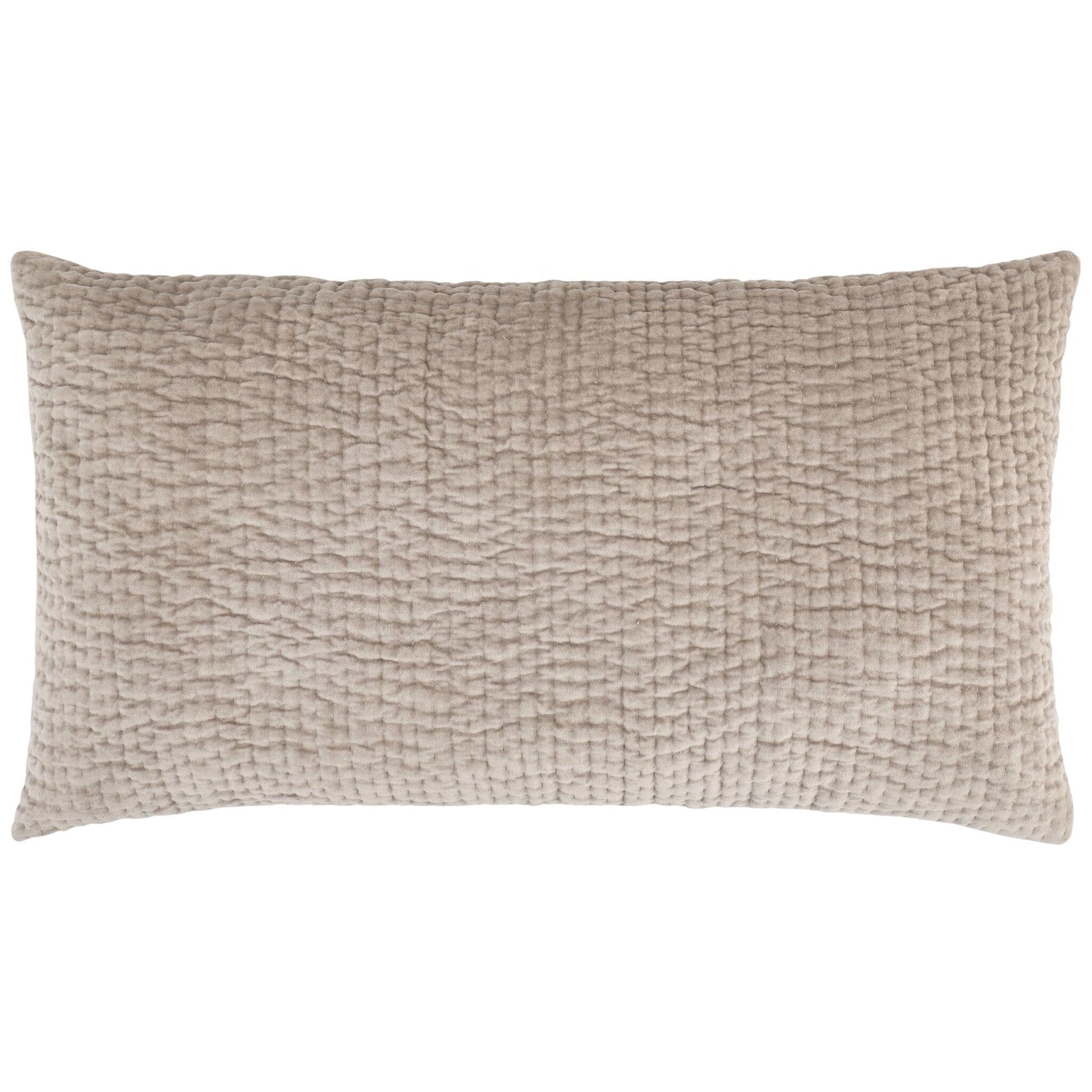 Viola Velvet Grey Quilted Sham Quilted Sham 