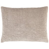 Viola Velvet Grey Quilted Sham Quilted Sham 