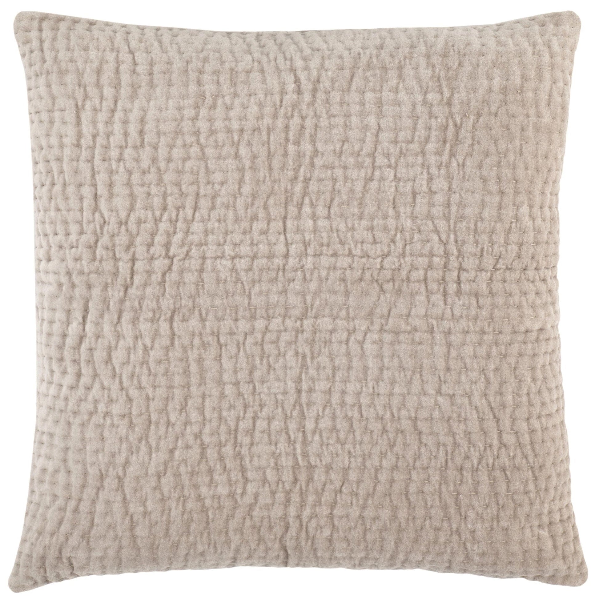 Viola Velvet Grey Quilted Sham Quilted Sham 