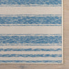 Vion Coastal Striped Machine Washable Rug - Blue Rugs 