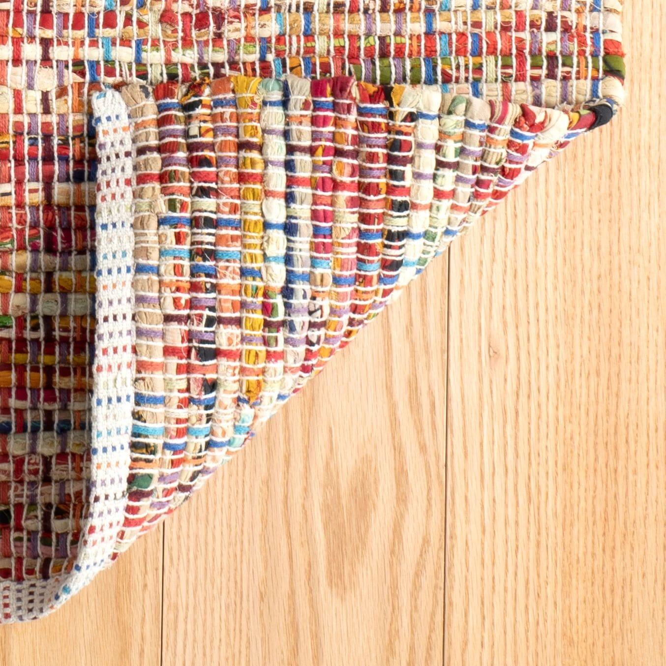 Vista Chindi Handwoven Cotton Rug - Multi Rugs 