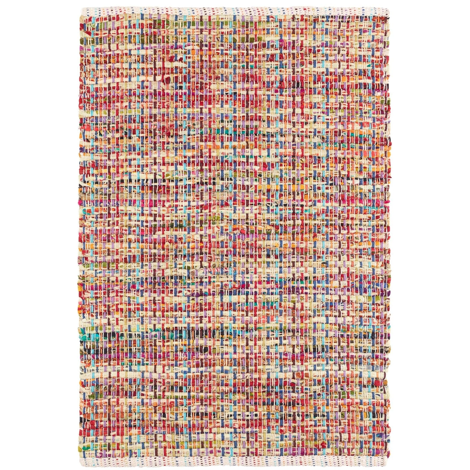 Vista Chindi Handwoven Cotton Rug - Multi Rugs 