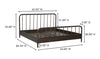 Vivian Dark Brown Bed Beds & Bed Frames 