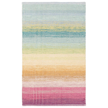 Watercolor Horizon Handwoven Cotton Rug - Multi 6x9 Rugs 