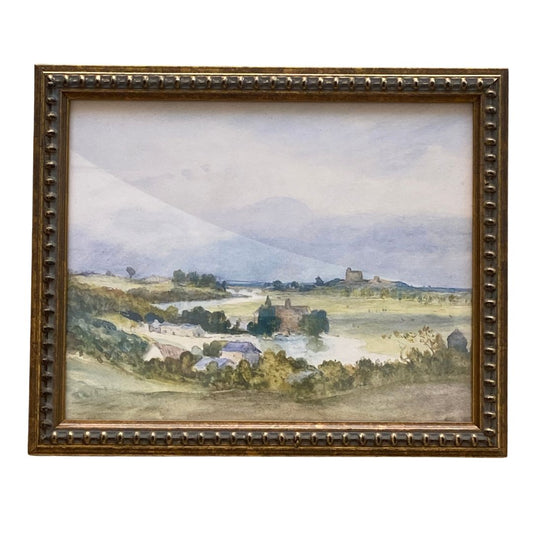 Watercolour Scene Vintage Print Framed Art 