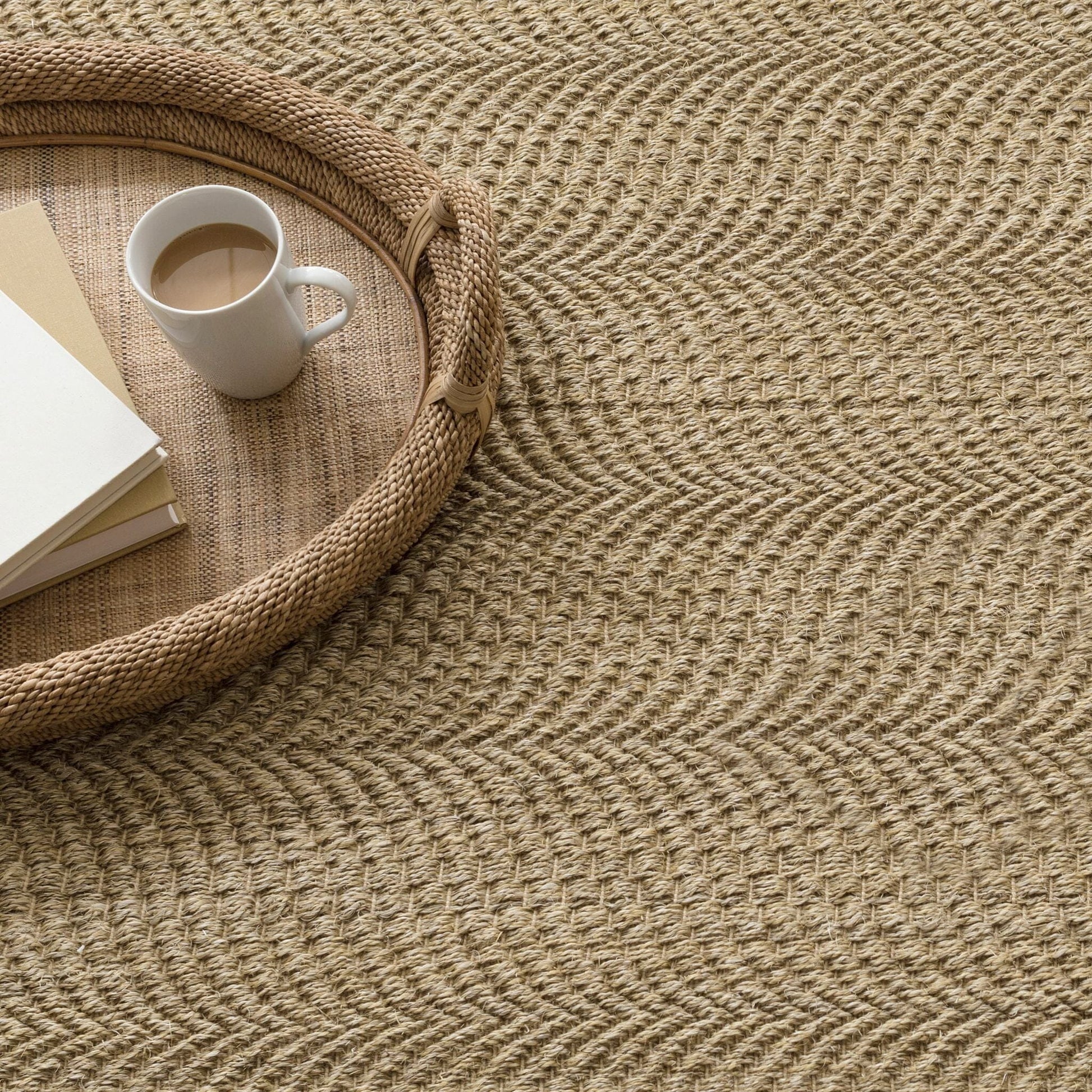 Wave Natural Woven Sisal Rug Rugs 