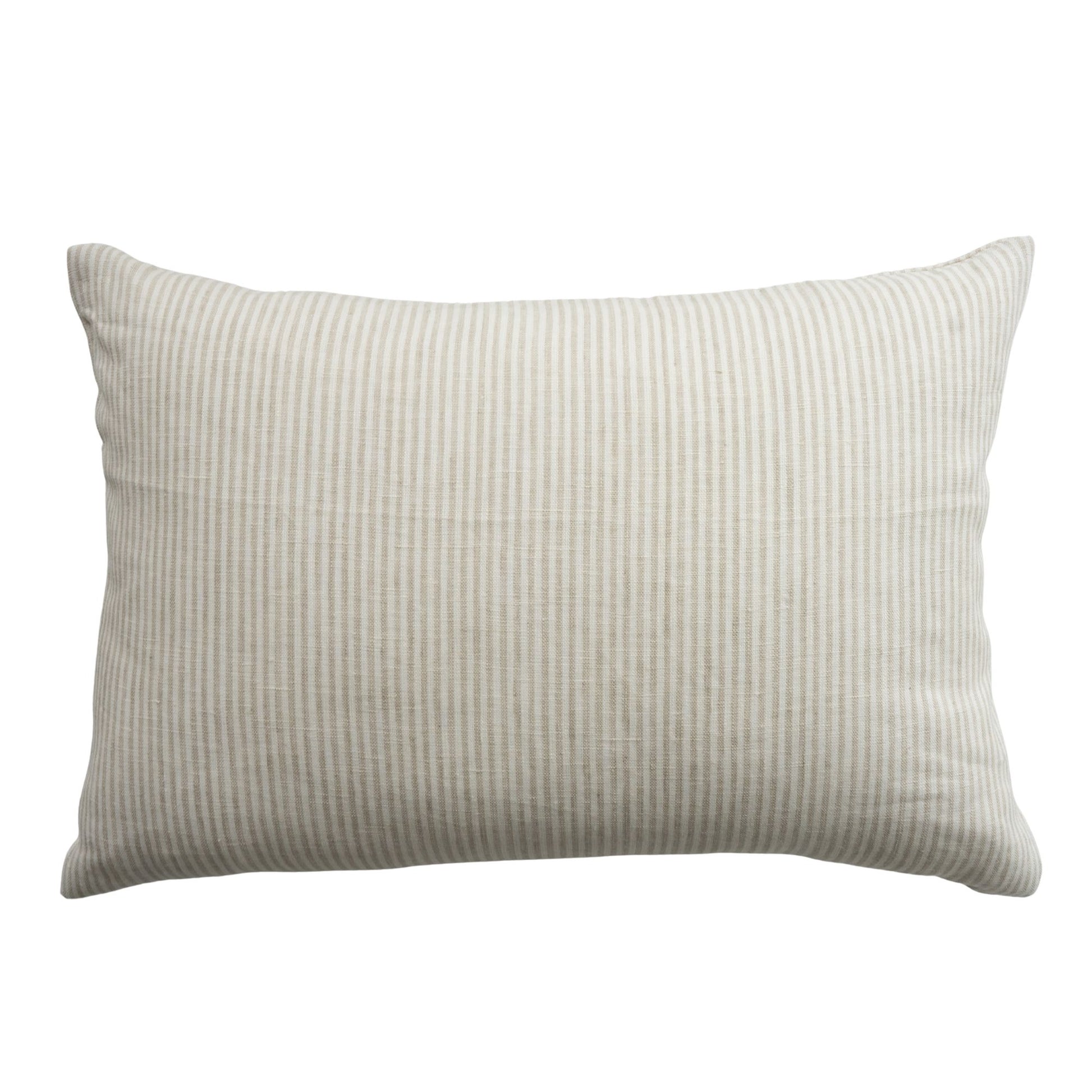 Wesley Linen Sand - Lumbar Pillows 