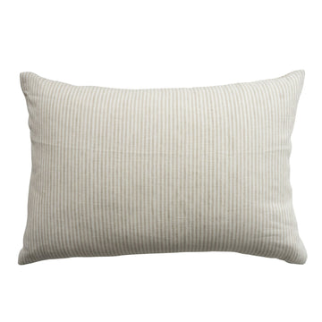 Wesley Linen Sand - Lumbar Pillows 