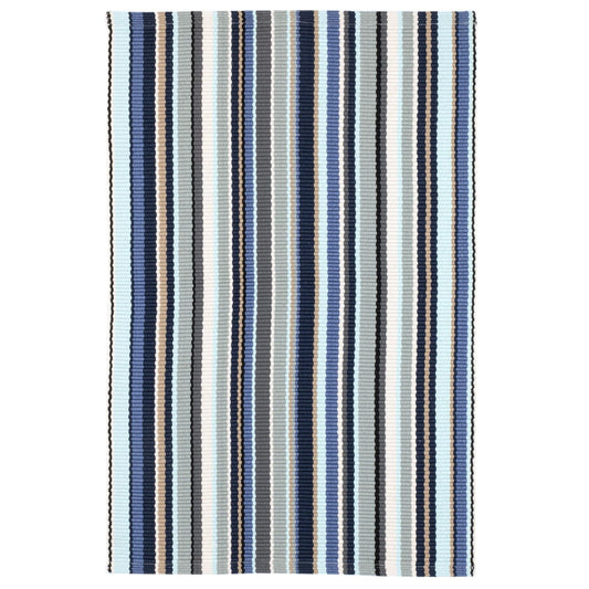 Westbrook Stripe Blue Handwoven Indoor/Outdoor Rug RUGS 