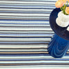 Westbrook Stripe Blue Handwoven Indoor/Outdoor Rug RUGS 