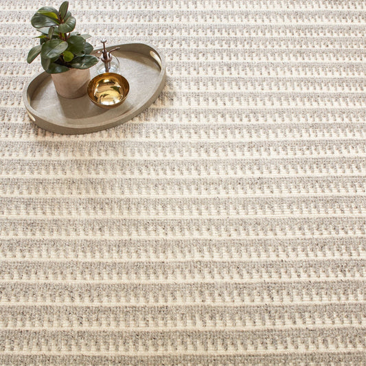 Whitby Grey Hand Knotted Wool Rug Rugs 